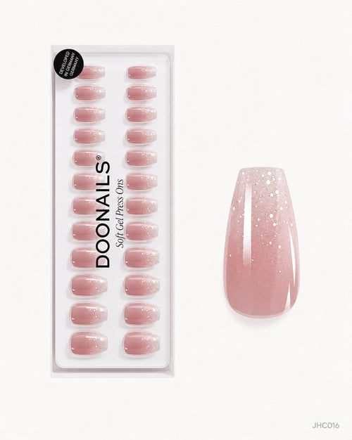 Pink Glitter Ombré – long coffin