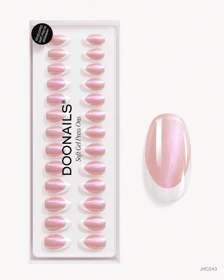 Pearlescent Pink French – medium almond