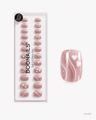 Nude Hearts – short square