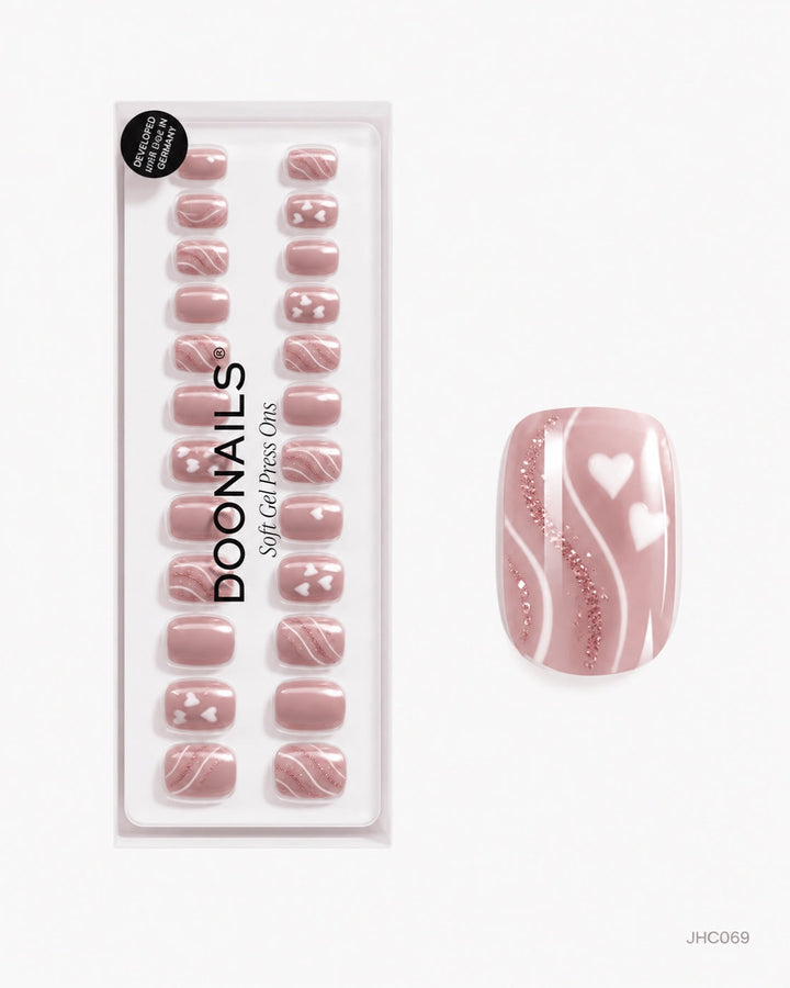Nude Hearts – short square