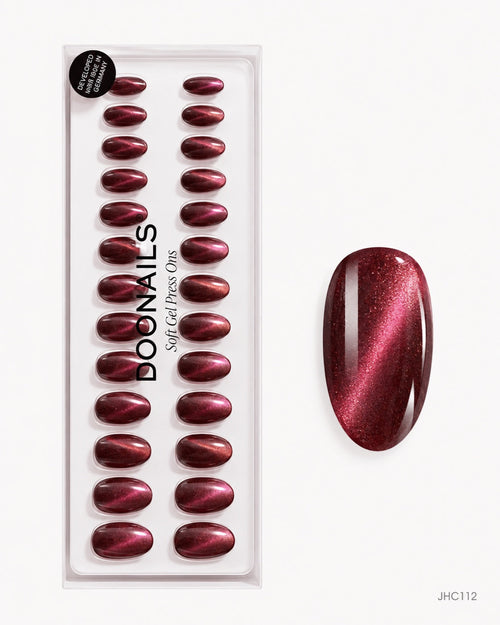 Burgundy Shimmer – medium almond