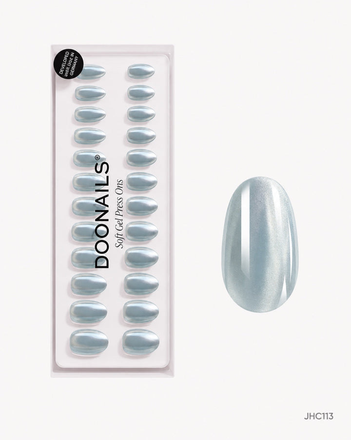 Light Blue Chrome – medium almond
