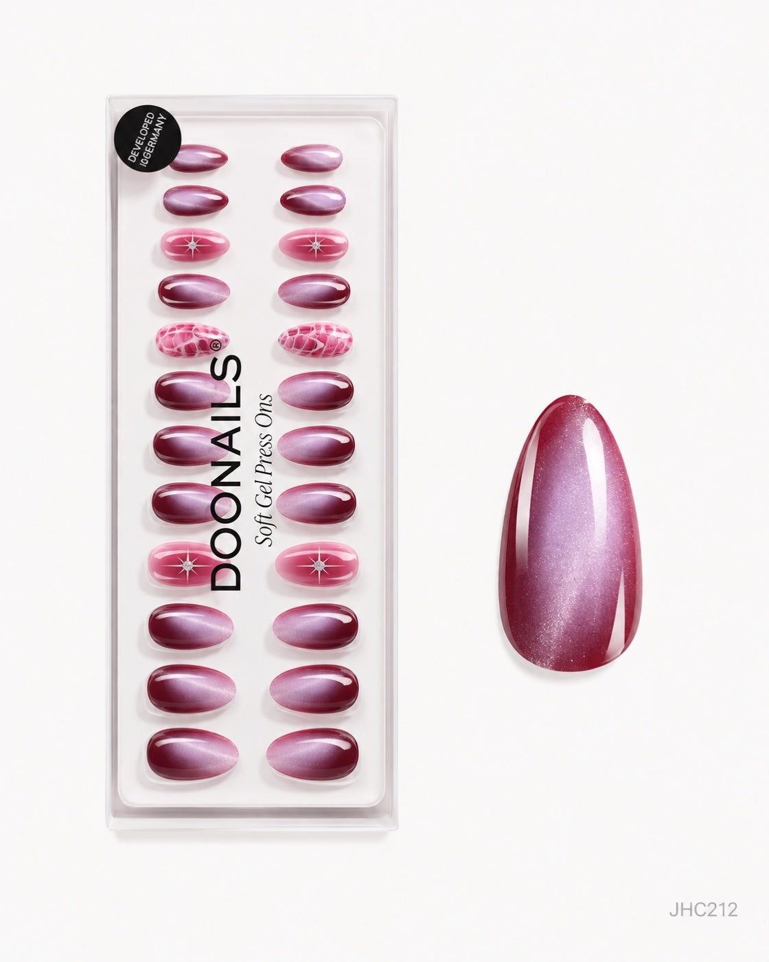 Pink Shimmer Mix – long almond