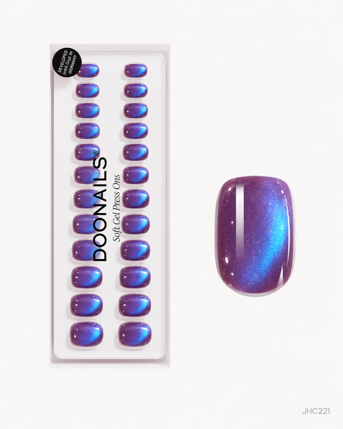 Blue Violet Shimmer – short round