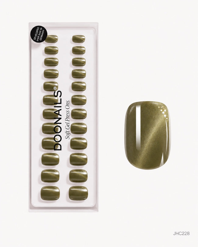 Olive Shimmer – short square