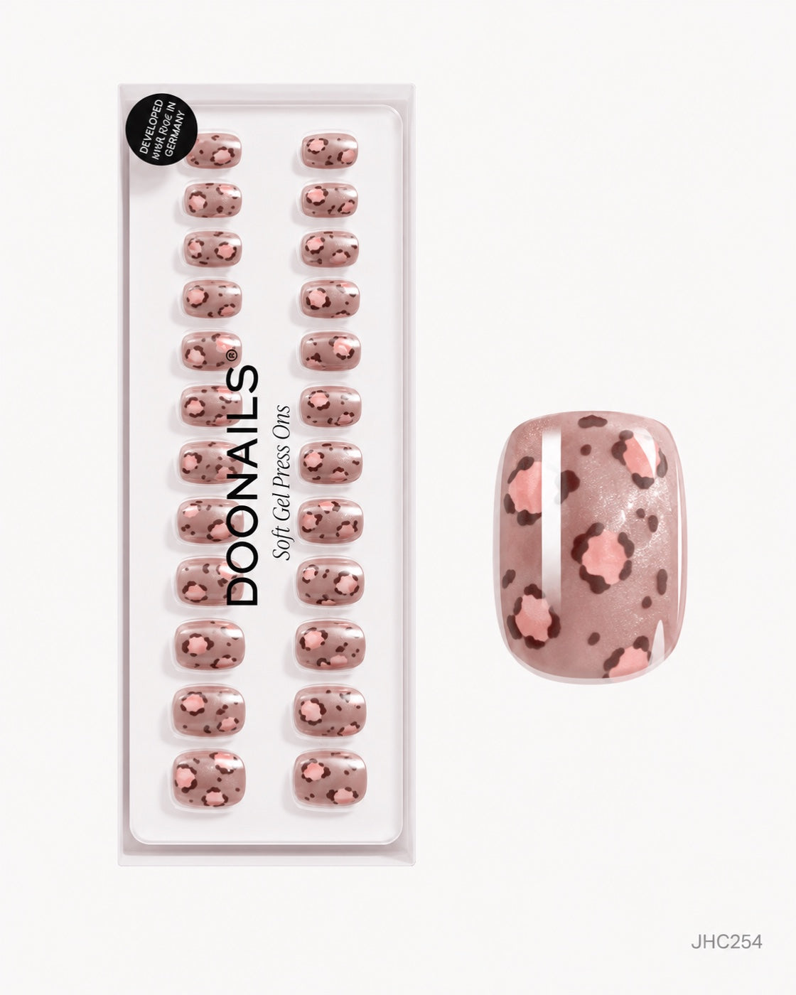 Pink Leopard – short square