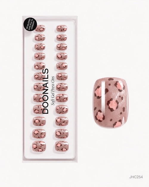 Pink Leopard – short square