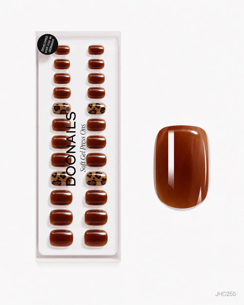 Chestnut & Leopard – short square
