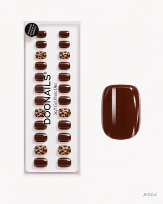 Chocolate & Leopard – short square