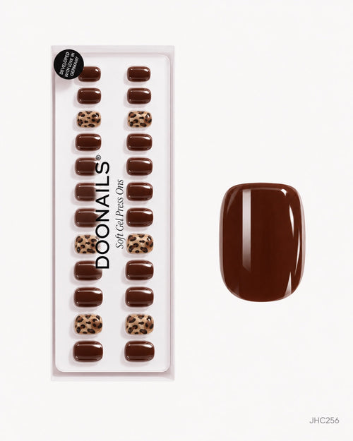 Chocolate & Leopard – short square