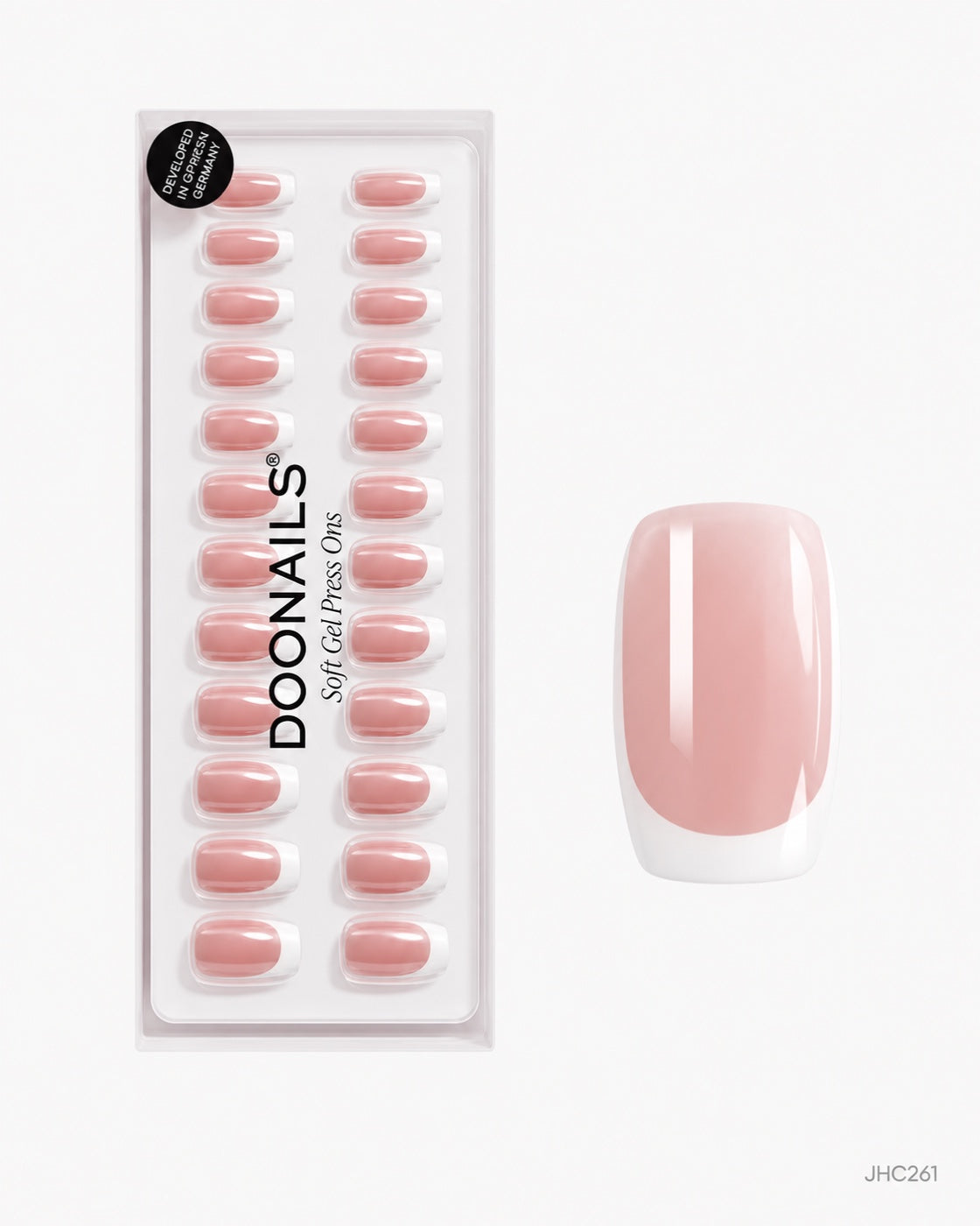 Pink French – long square