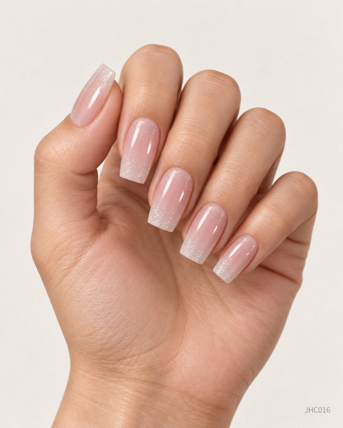 Pink Glitter Ombré – long coffin