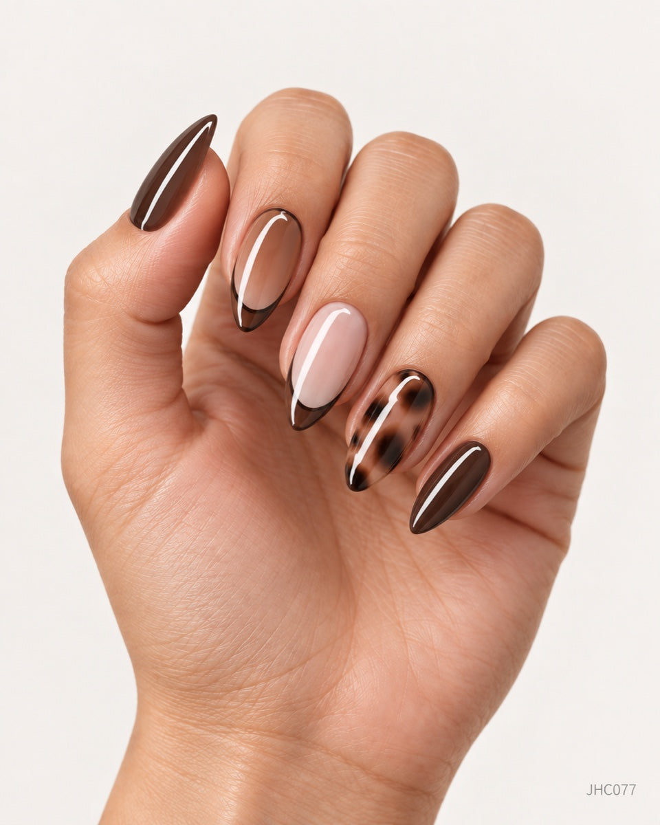 Brown Pattern Mix – long almond