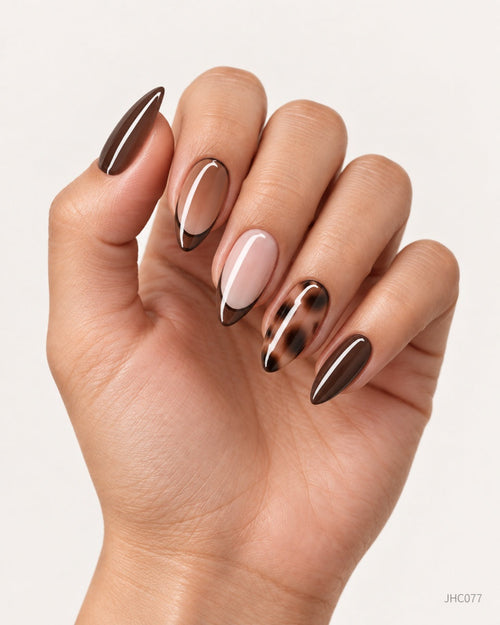 Brown Pattern Mix – long almond
