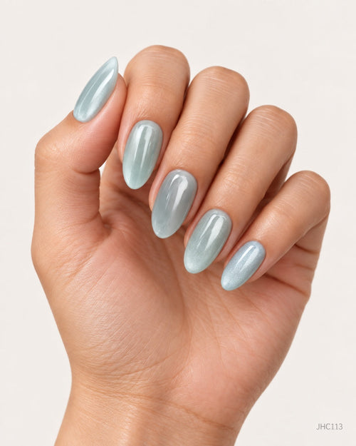 Light Blue Chrome – medium almond