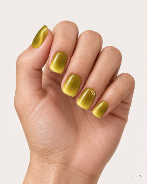 Lime Shimmer – short square