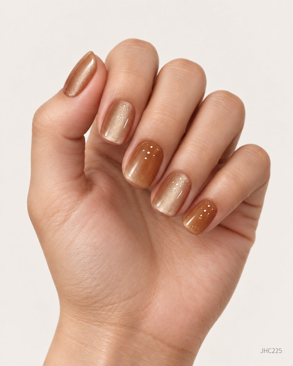 Champagne Shimmer – short square