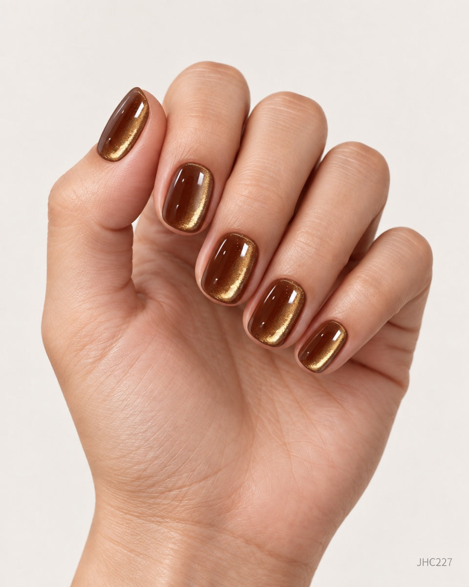 Amber Shimmer – short square
