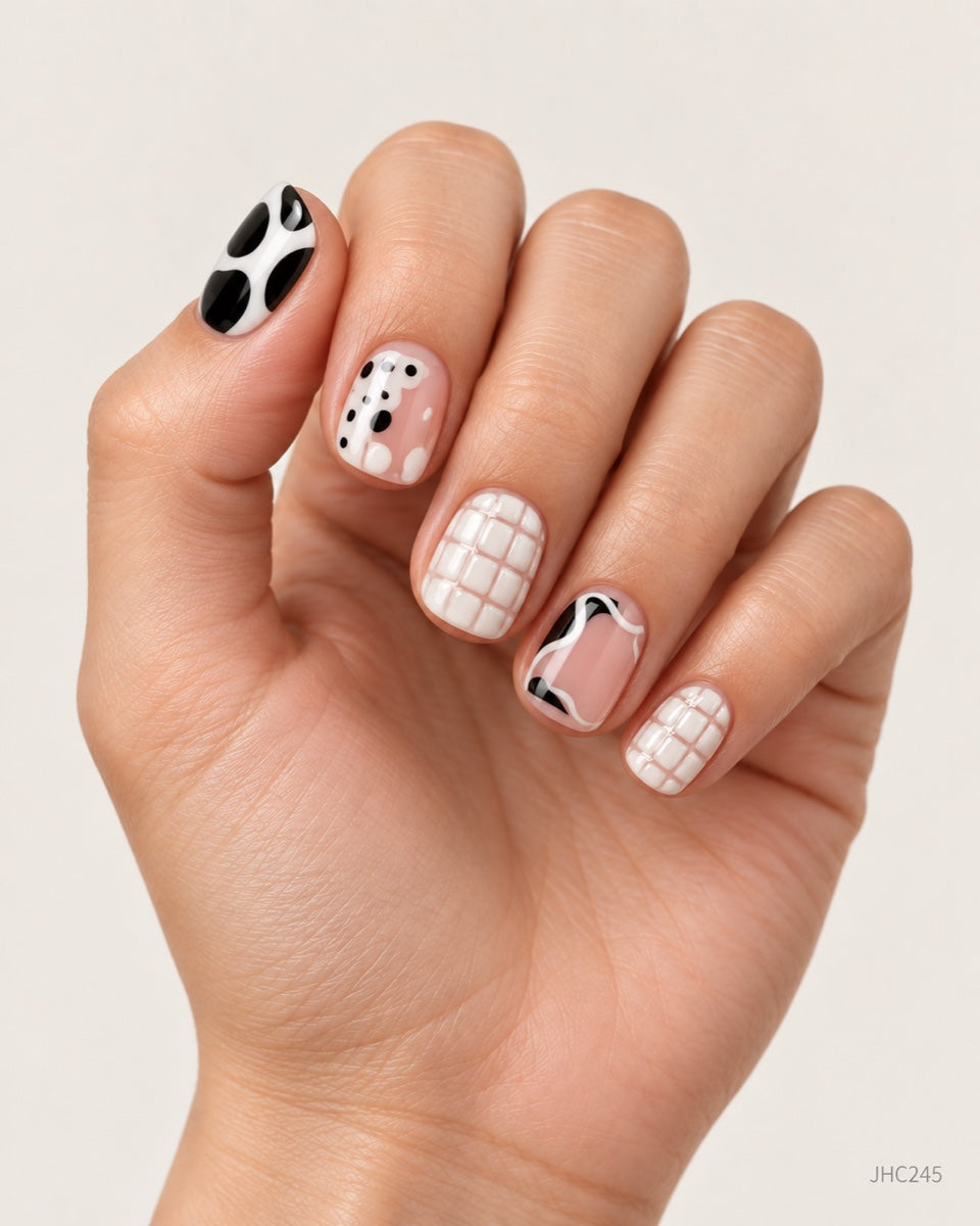Black & White Mix – short square