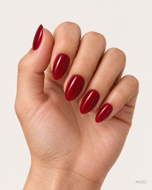 Burgundy – medium almond