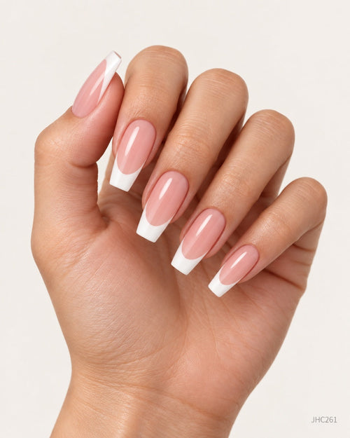 Pink French – long square